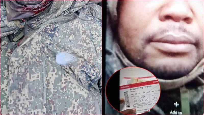 Martin Mburu was killed in combat in Russia.